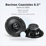 Bocinas Coaxiales Alpine EL-E65G 6.5 Pulgadas 2 Vías