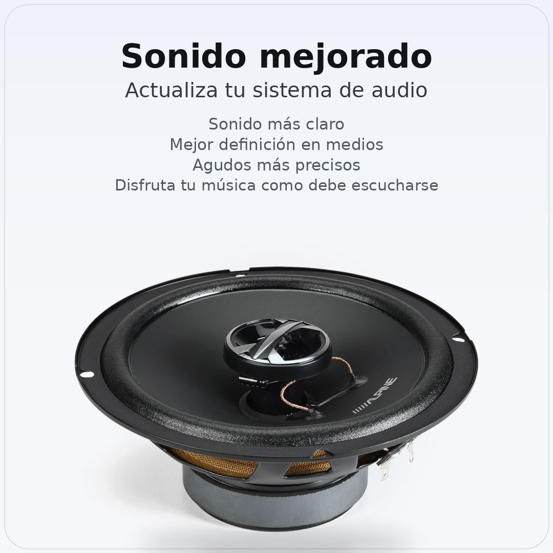 Bocinas Coaxiales Alpine EL-E65G 6.5 Pulgadas 2 Vías
