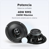 Bocinas Coaxiales Alpine EL-E65G 6.5 Pulgadas 2 Vías