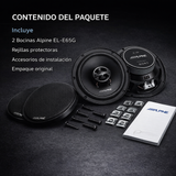 Bocinas Coaxiales Alpine EL-E65G 6.5 Pulgadas 2 Vías