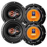 Paquete 2 Pares de Bocinas Quantum QS65 6.5” | Sonido Balanceado y Potente