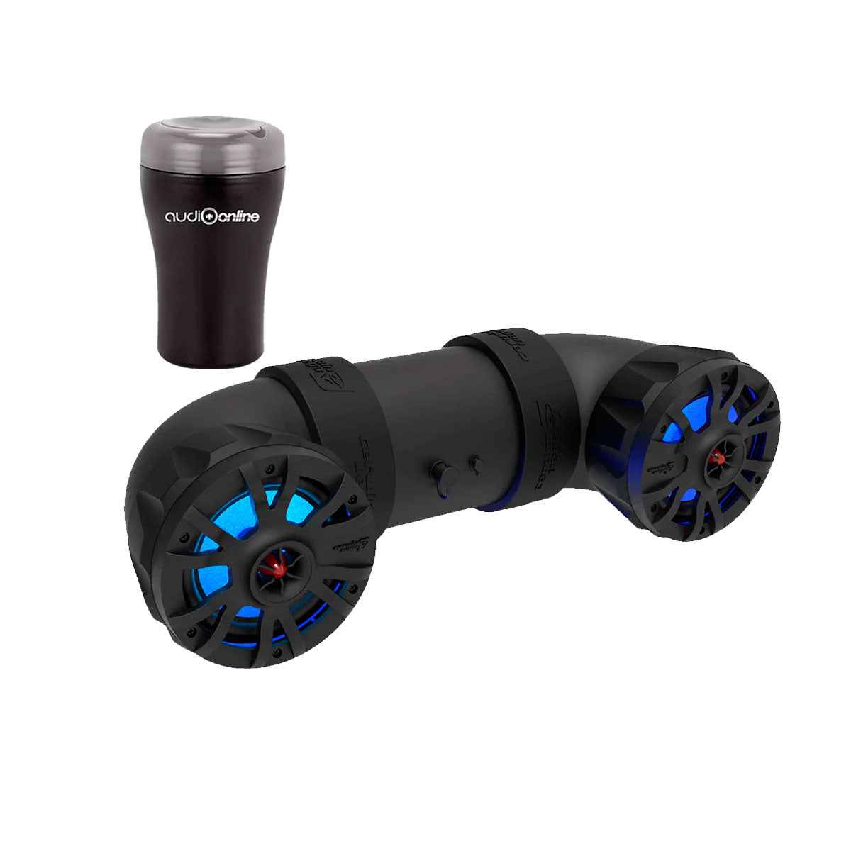 Bocina Amplificada Para Moto Cerwin Vega UTV65LED+ Toallitas