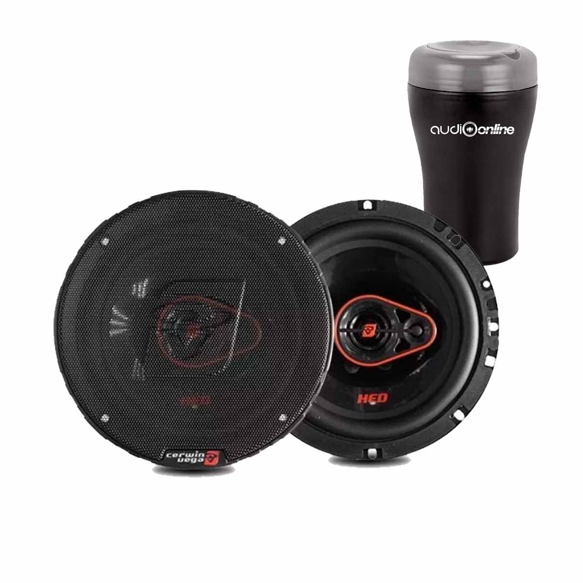 Bocinas Coaxiales 6.5 Pulgadas Cerwin vega H7653 + Toallitas