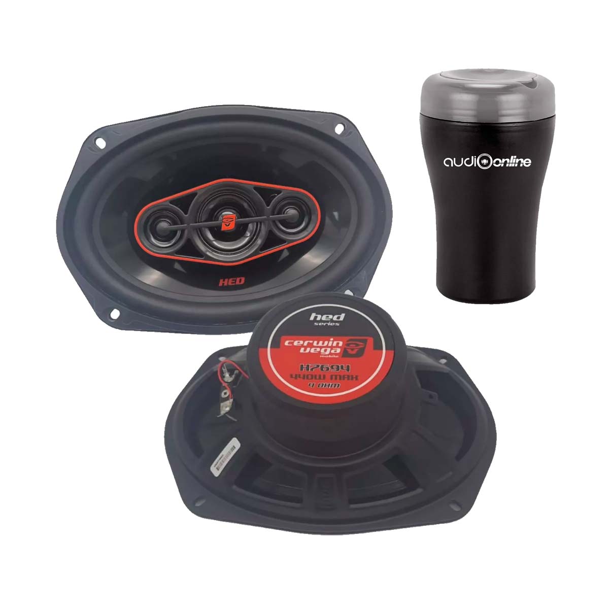 Bocinas Coaxiales 6x9 Pulgadas Cerwin Vega H7694 + Toallitas