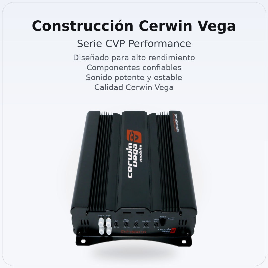 Amplificador Monoblock Cerwin Vega CVP1600.1D Clase AB