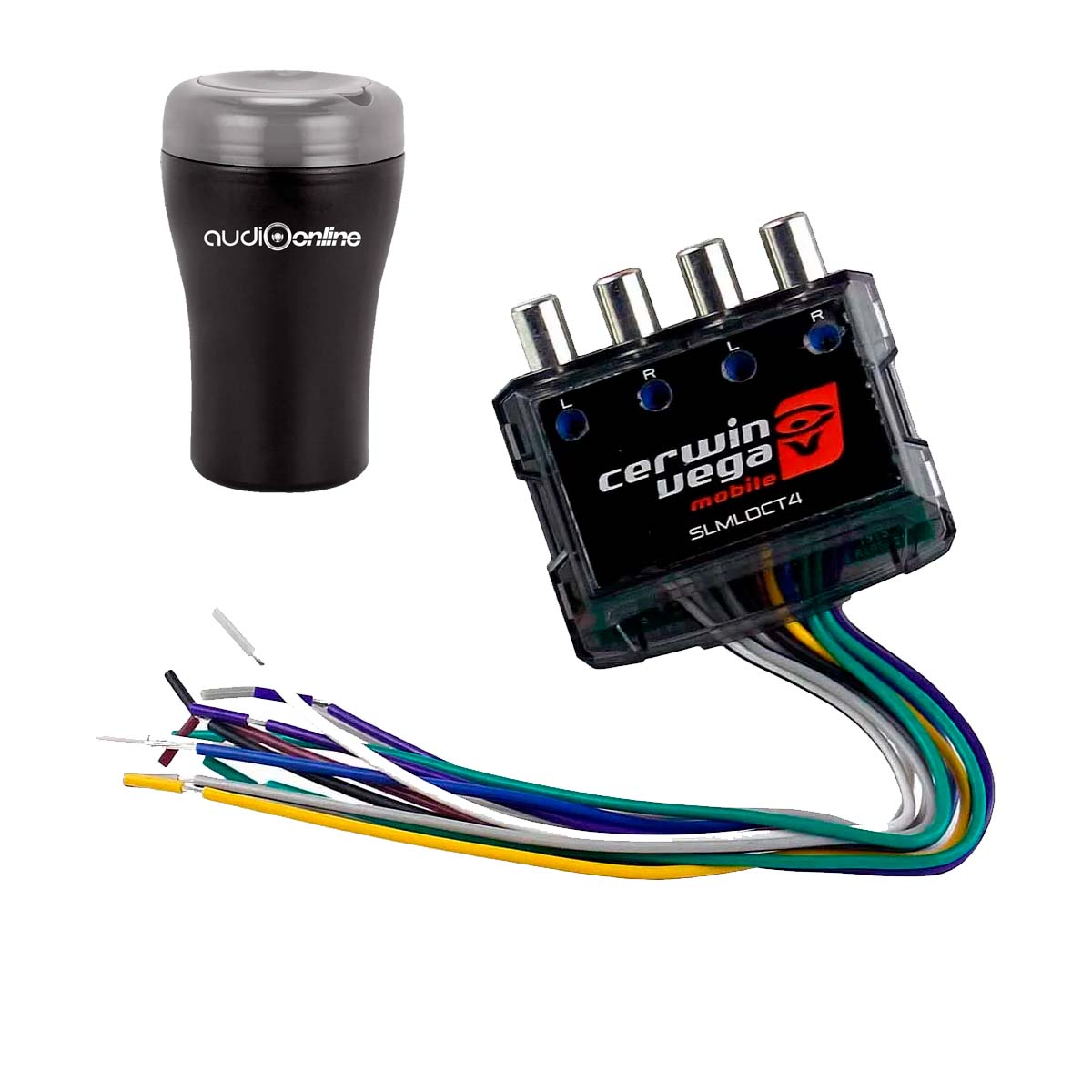 Convertidor de Alta a Baja Cerwin Vega SLMLOCT4 + Toallitas