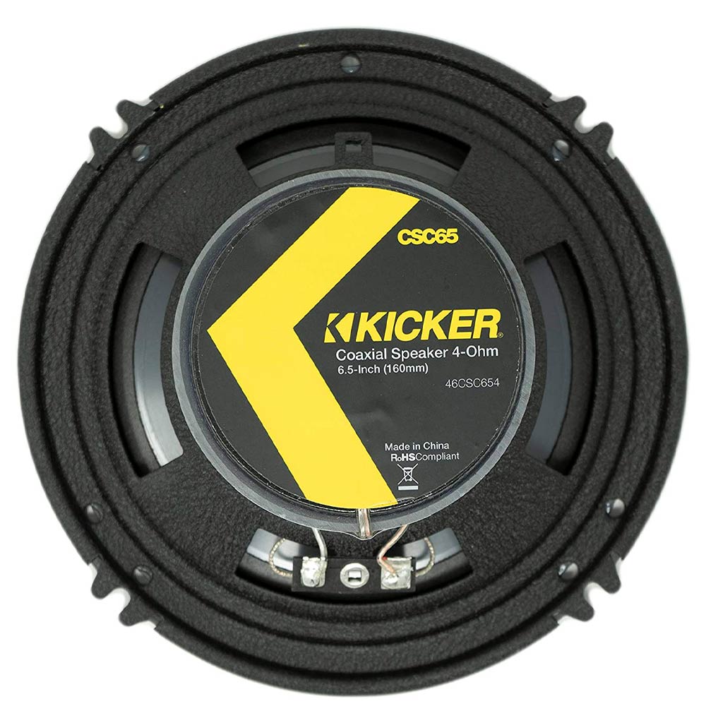 Bocinas Coaxiales 6.5 Pulgadas Kicker 46CSC654 + Toallitas