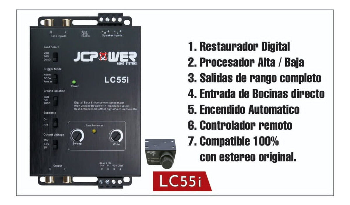 Epicentro con Convertidor Alta y Baja JC Power Lc55i