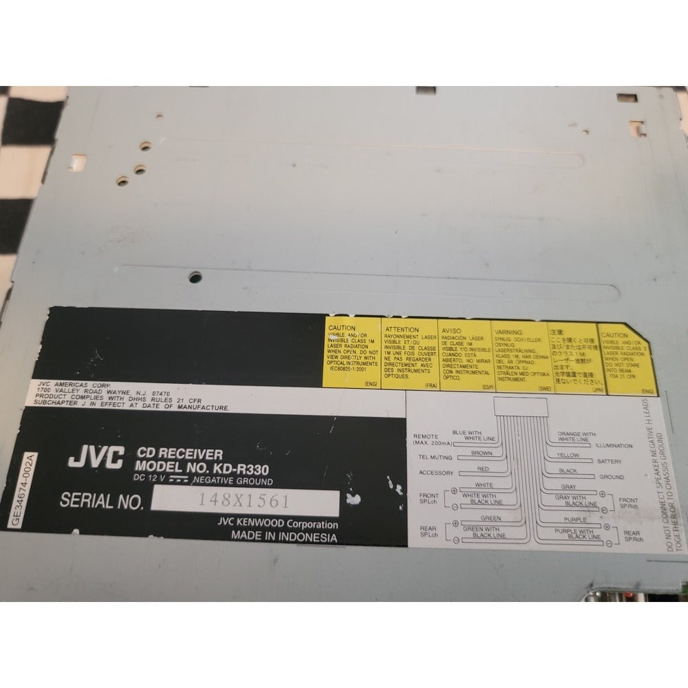 JVC KD-R330 CB Autoestéreo CD Receiver - KD-R330 - imagen producto 6