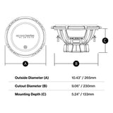 dB Drive SPW10D4 Subwoofer de 10" Dual 4-Ohm - SPW10D4 - imagen producto 4
