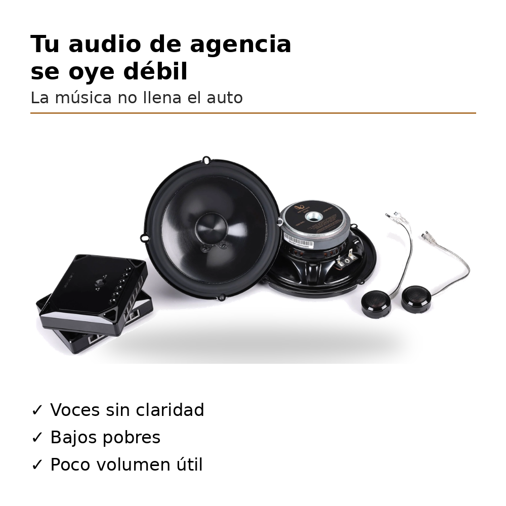 Set De Medios Infinity Reference REF607CF Bocinas 6.5 (Par)