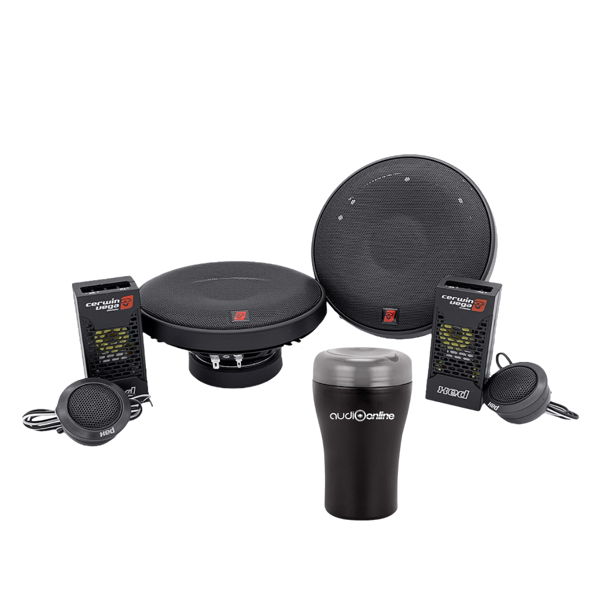 Set de Medios Cerwin Vega XED650C - 6.5″, 300W Máx, 2 Vías