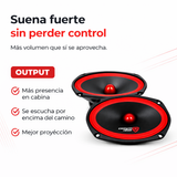 Bocinas Medios Rango Cerwin Vega De 6x9 Pulgadas Hed69p