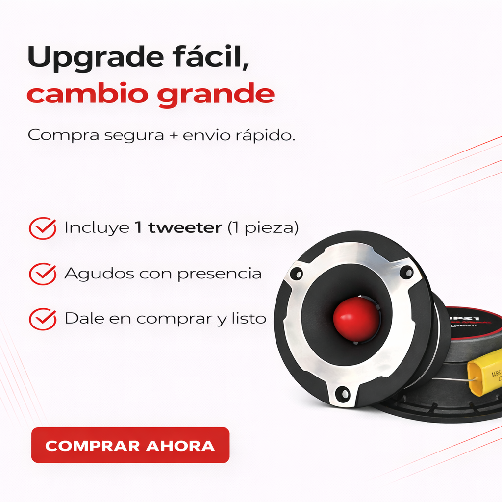 Par de Tweeters Cewin Vega 1 Pulgada Audio Para Auto HEDPS1