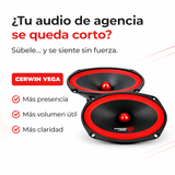 Bocinas Medios Rango Cerwin Vega De 6x9 Pulgadas Hed69p