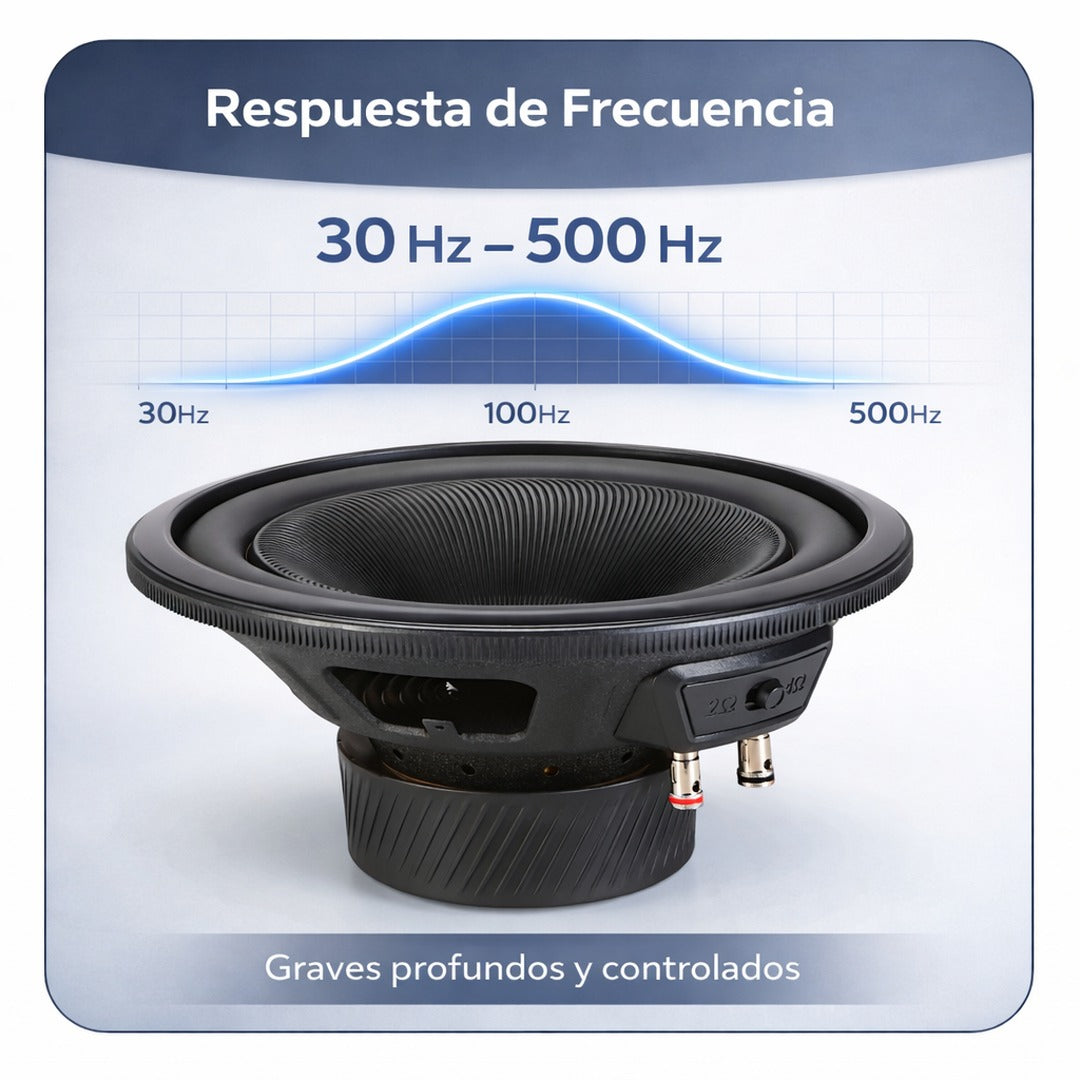 Subwoofer 12” Infinity Reference 123W 2Ω 4Ω