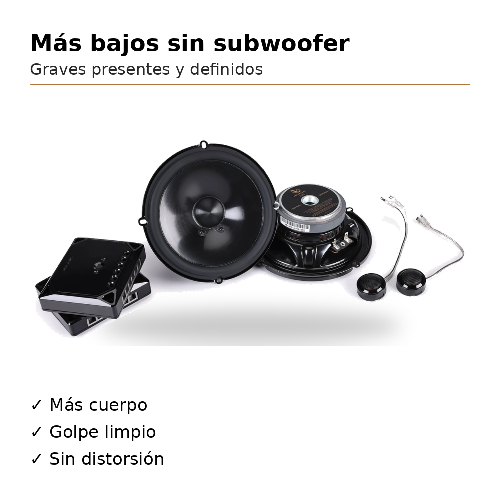 Set De Medios Infinity Reference REF607CF Bocinas 6.5 (Par)