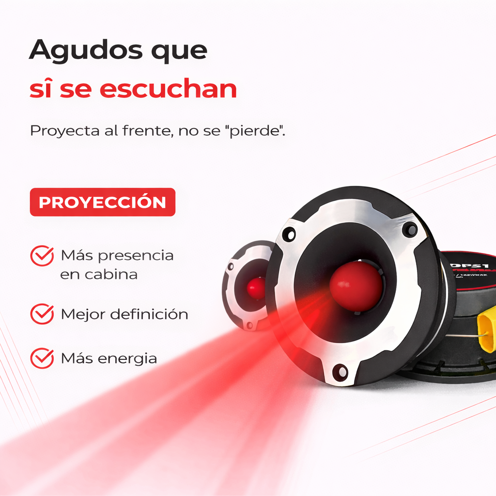 Par de Tweeters Cewin Vega 1 Pulgada Audio Para Auto HEDPS1