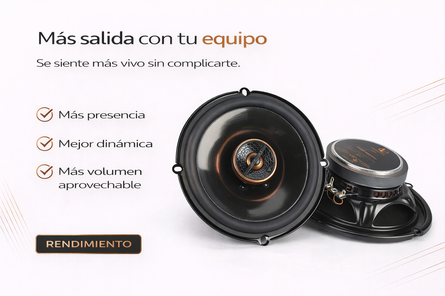 Bocinas Coaxiales Infinity Reference REF607F 6.5” 2 Vías