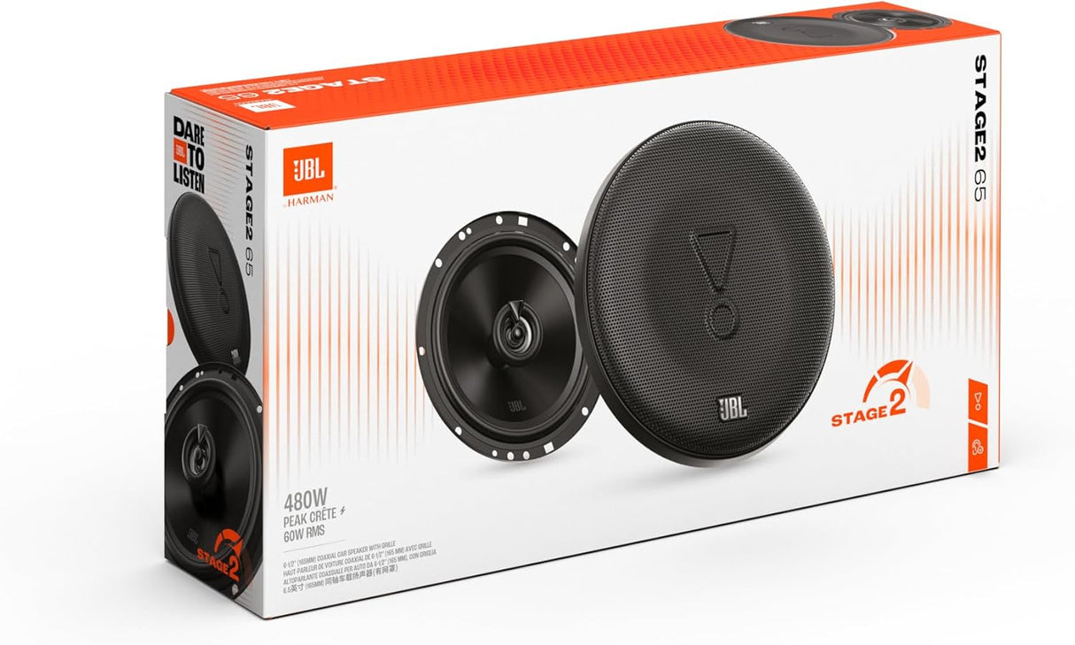 Bocinas Coaxiales 6.5 Pulgadas JBL Stage2 65 2 Vías