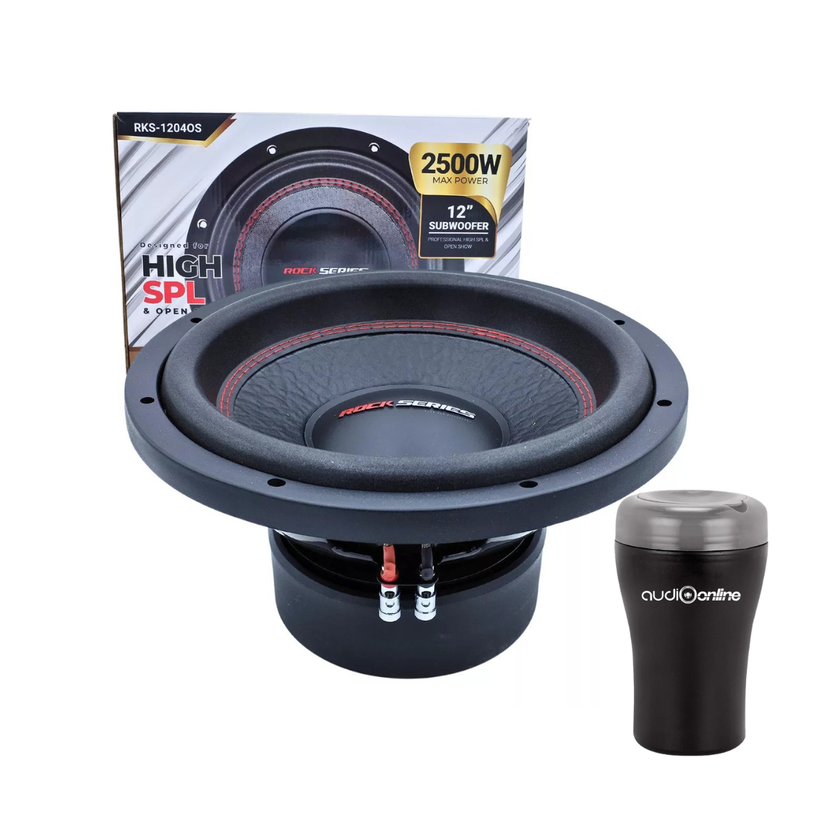 Subwoofer 12″ Rock Series RKS-1204OS - 2500W + Toallitas