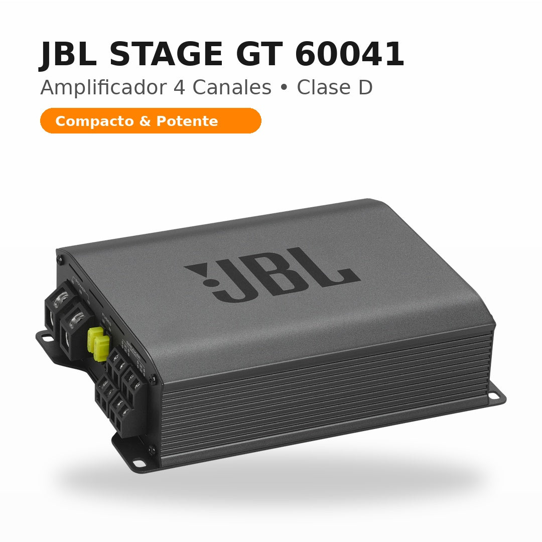 Amplificador 4 Canales JBL Stage GT 60041 Clase D