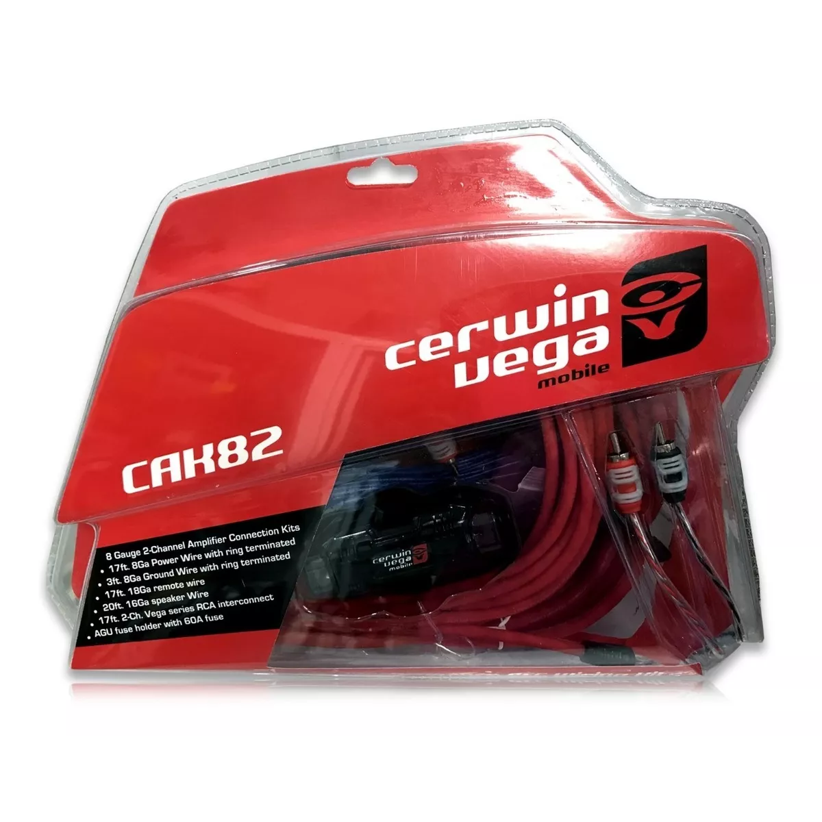 Kit de Instalación Calibre 8 Cerwin Vega CAK82 + Toallitas