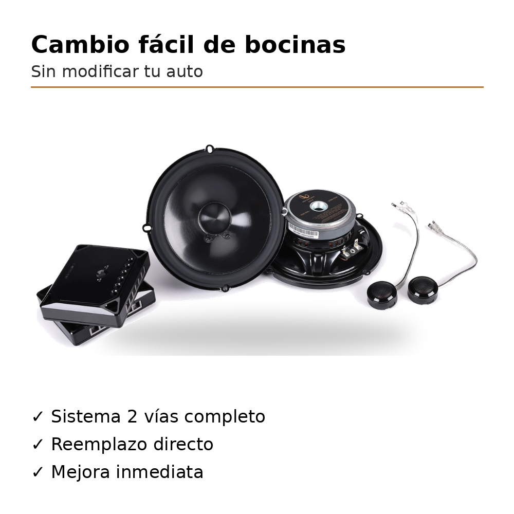 Set De Medios Infinity Reference REF607CF Bocinas 6.5 (Par)