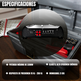 Amplificador Rock Series RKS-UL1400.1 - 3200W Máx, Monocanal, Clase D