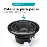 Subwoofer 10” Infinity Reference 103W 2Ω 4Ω