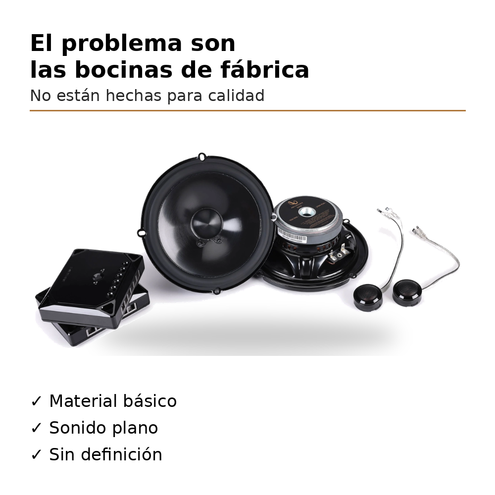 Set De Medios Infinity Reference REF607CF Bocinas 6.5 (Par)