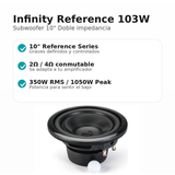 Subwoofer 10” Infinity Reference 103W 2Ω 4Ω