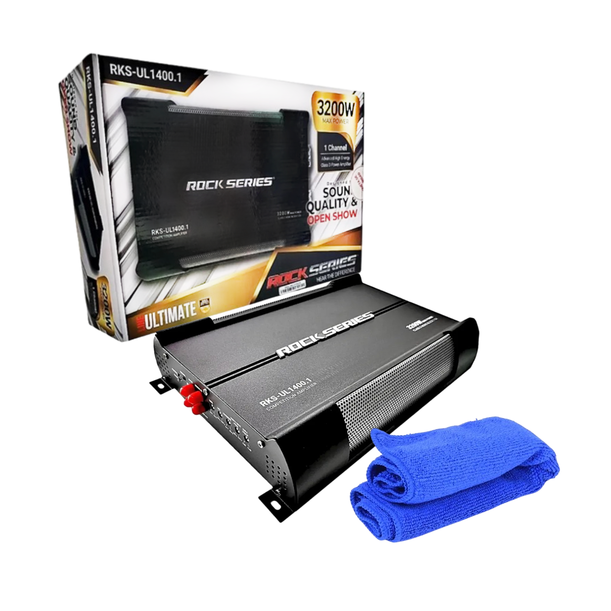 Amplificador Rock Series RKS-UL1400.1 - 3200W Máx, Monocanal, Clase D