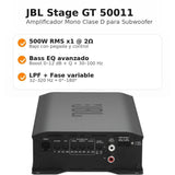 Amplificador Monoblock JBL Stage GT 50011 Clase D