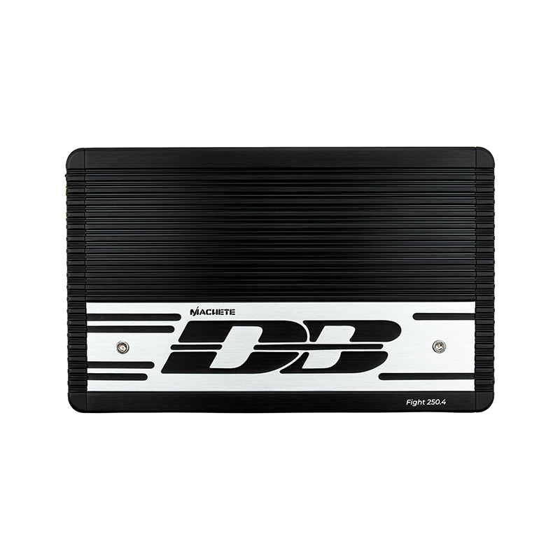 Amplificador Deaf Bonce Machete FIGHT 250.4, vista superior con modelo visible