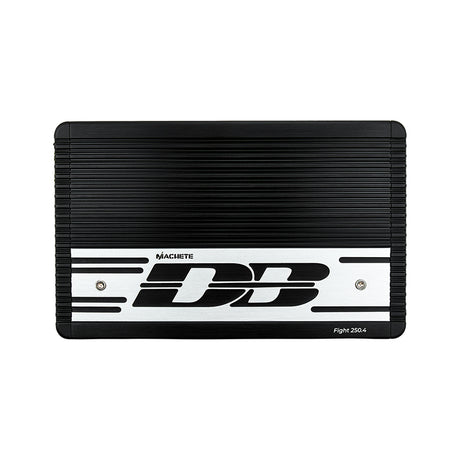 Amplificador Deaf Bonce Machete FIGHT 250.4, vista superior con modelo visible