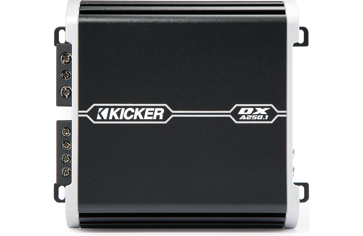 Kicker DXA250.1 — amplificador mono 250 W RMS a 2 ohms